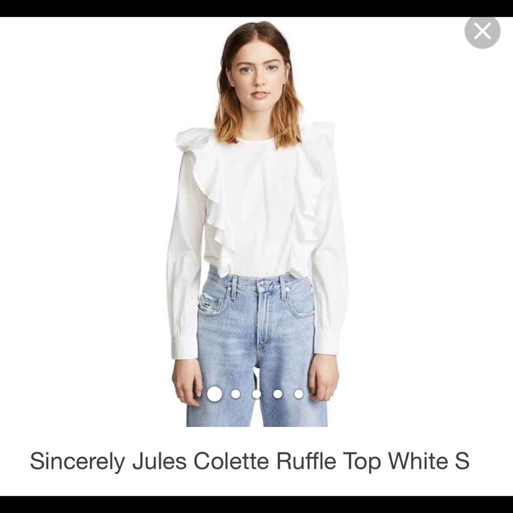 NWT sicerely jules ruffle top